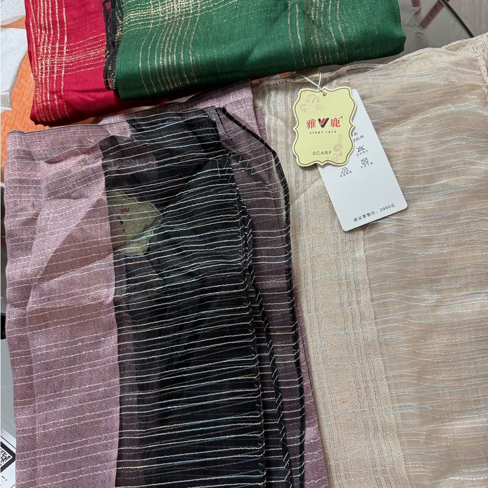 Multicolor Striped Scarves